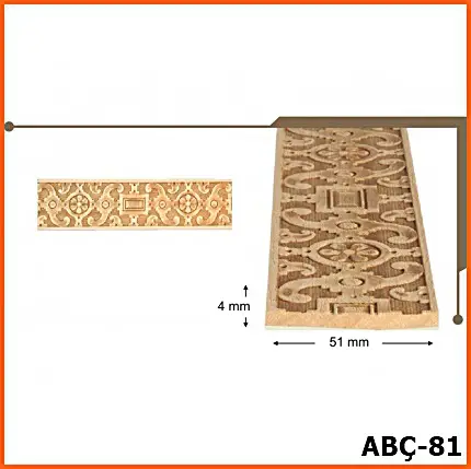 ABÇ-81 Ayons Baskılı Çıta - Batman- Ege Ahşap Torna