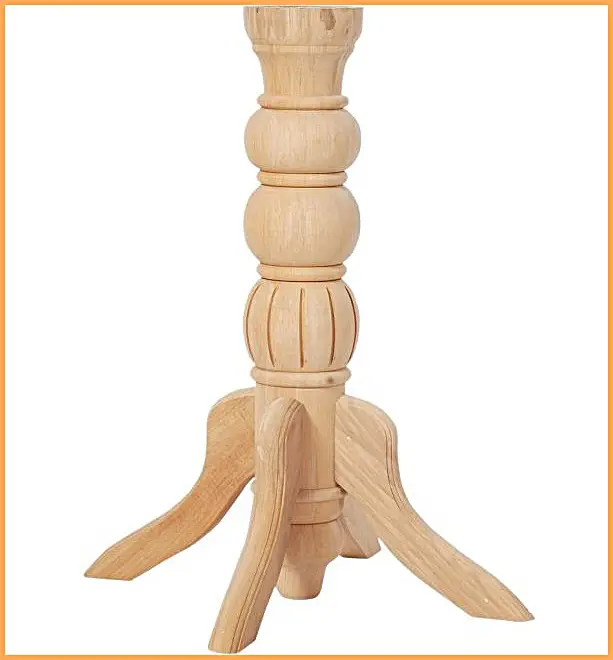 Ham Ahşap Göbekli Masa Ayağı - Van - Ege Ahşap Torna