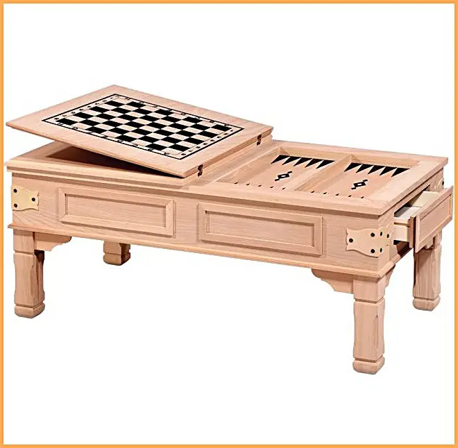 İzmir Ham Ahşap Tavla Orta Sehpa İmalatı - Ege Ahşap Torna