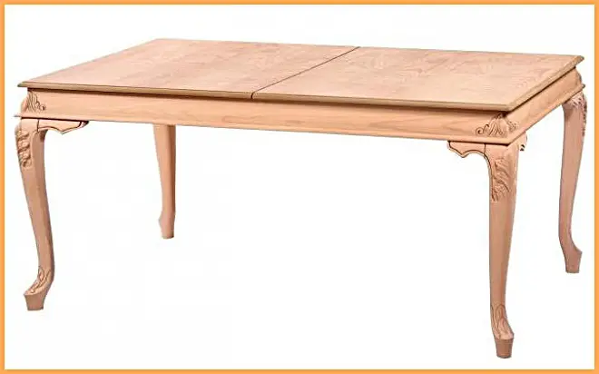 Van Oymalı Bombeli Açılır Ham Ahşap Yemek Masa İmalatı