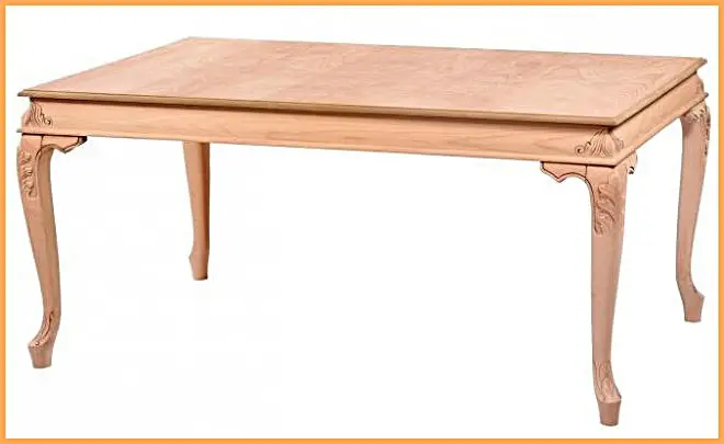 Trabzon Oymalı Bombeli Sabit Ham Ahşap Yemek Masa İmalatı